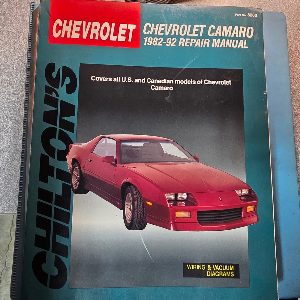 Chilton Repair Manual Chevrolet Camaro‎ 1982-92 Good Wiring Vacuum Diagrams